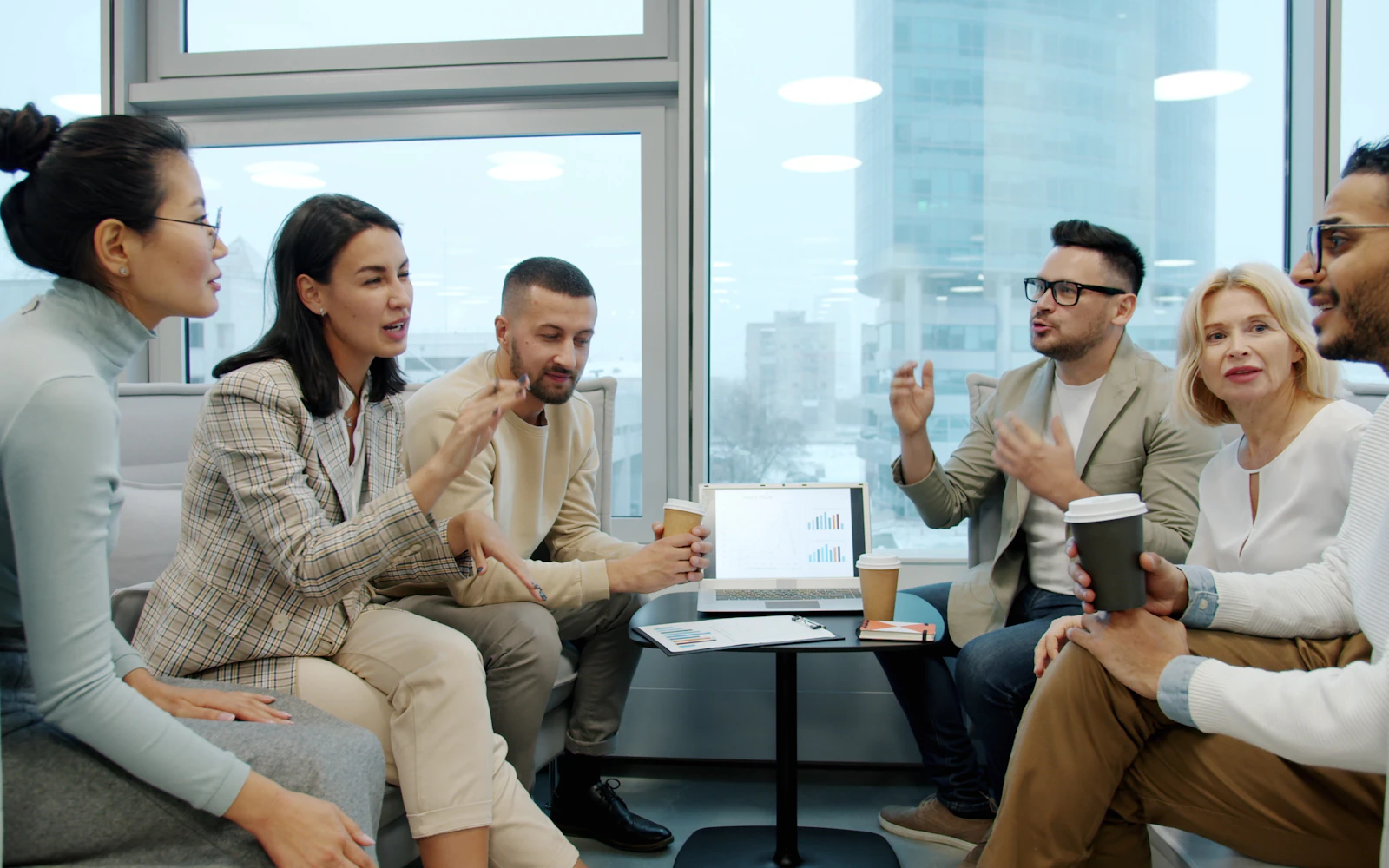 Business team in a Dubai office